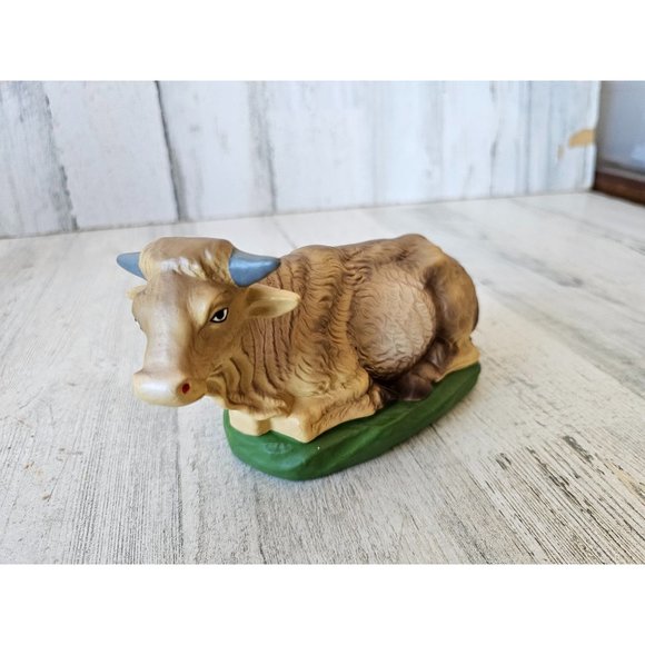 Vintage cow nativity Japan village Xmas decor large - Picture 3 of 8